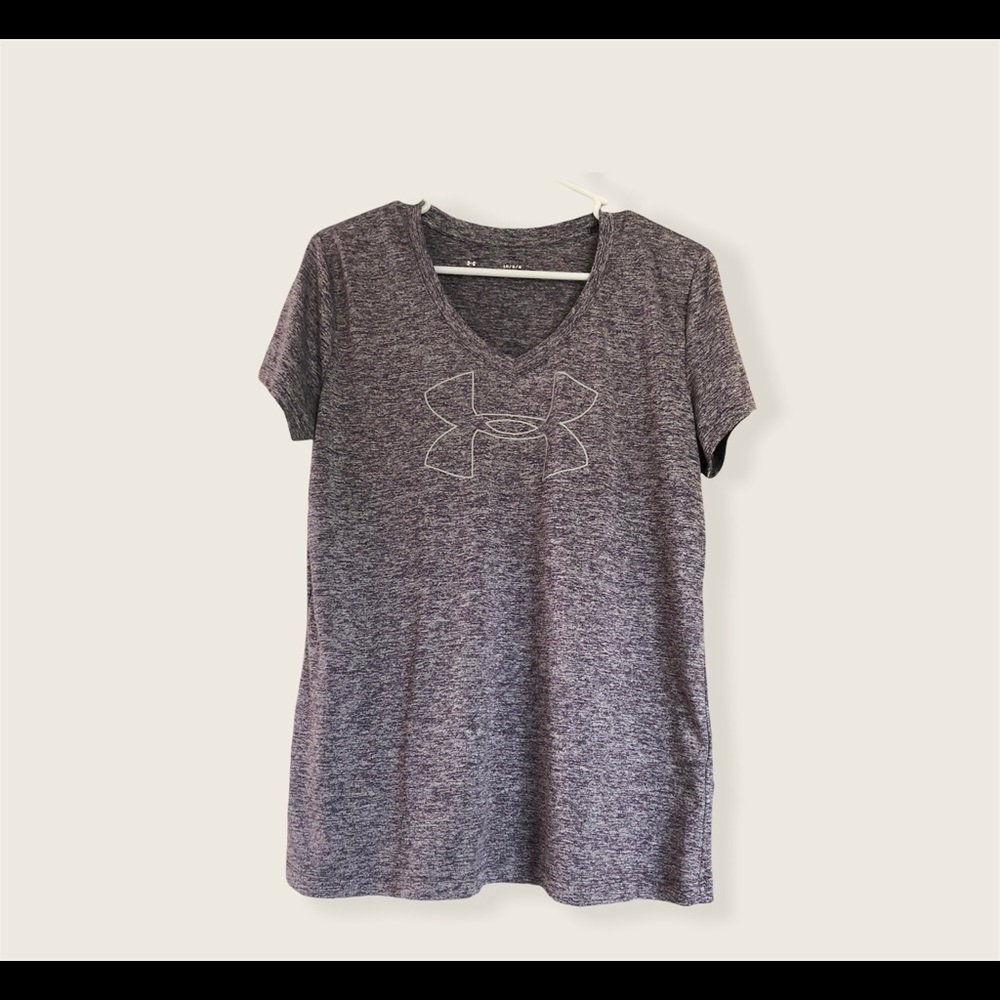 Under Armour‎ Heatgear purple women’s Shirt Sz LG